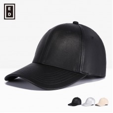 Premiums Black Leather Adjustable Motorcycle Biker Baseball Cap Hombres Mujers  eb-69562176